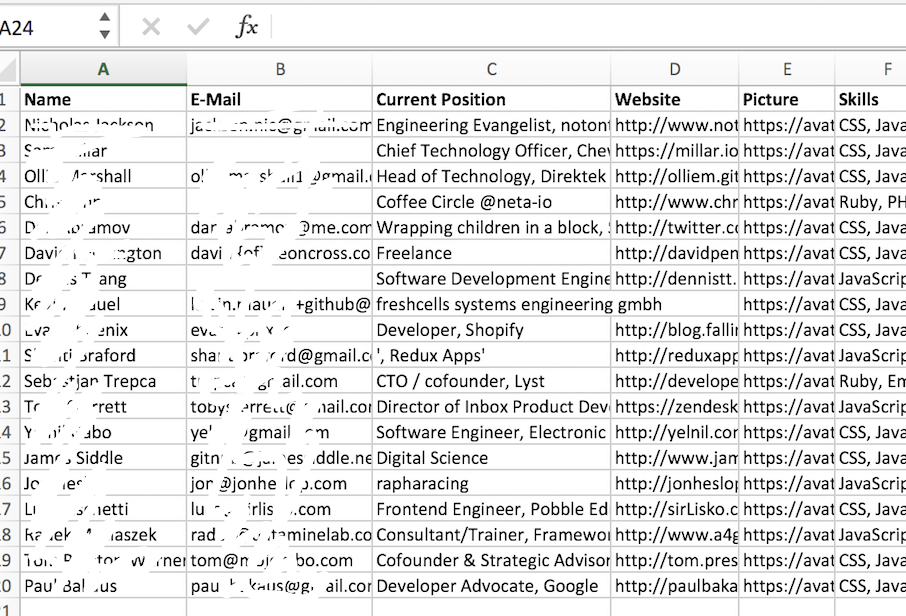 CSV Example