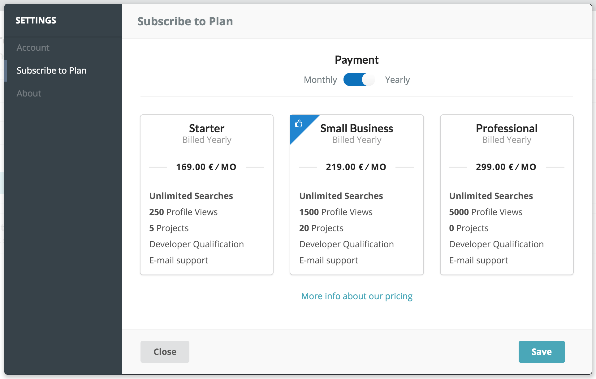 Choose Plan