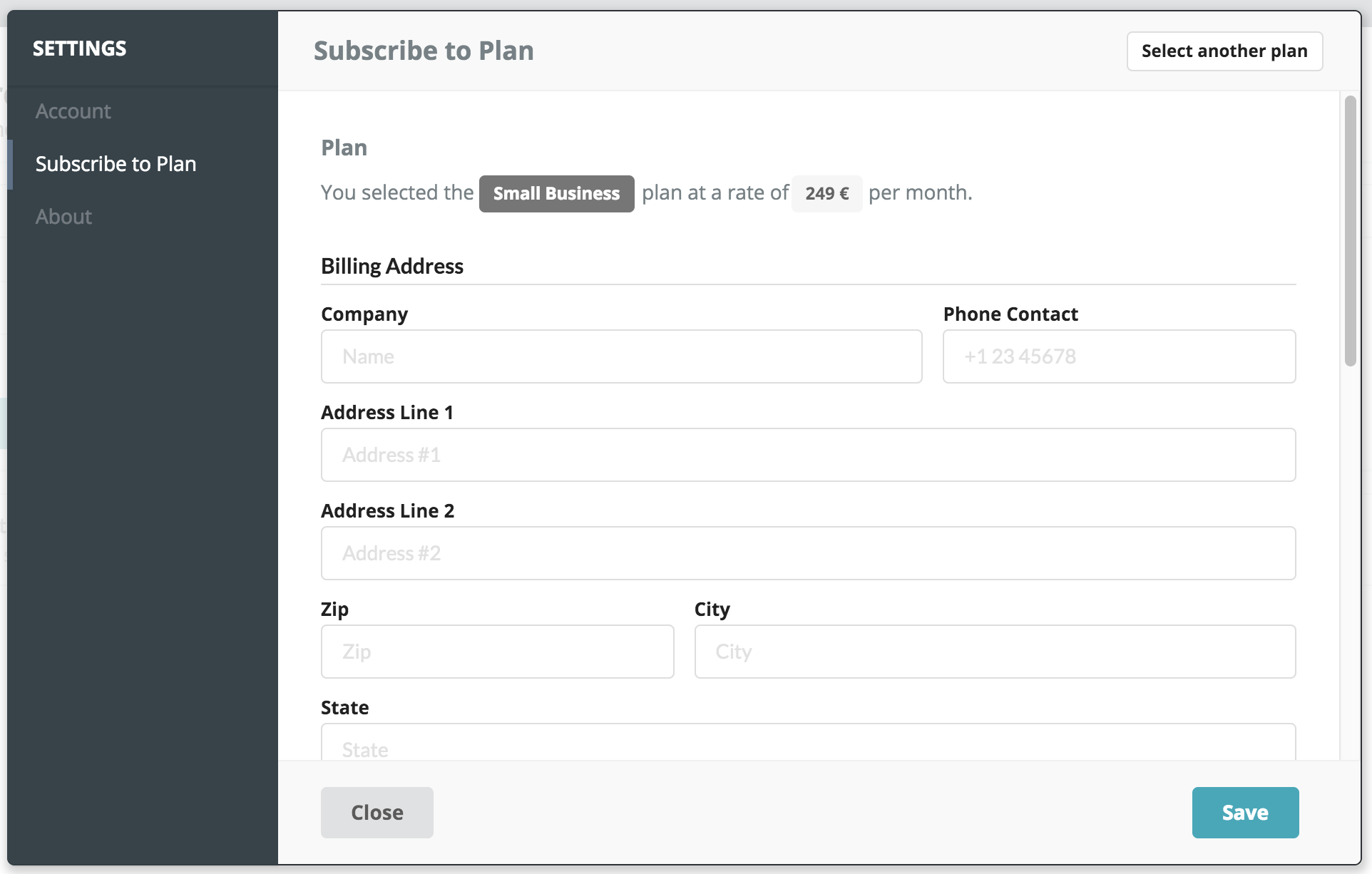 Billing Address